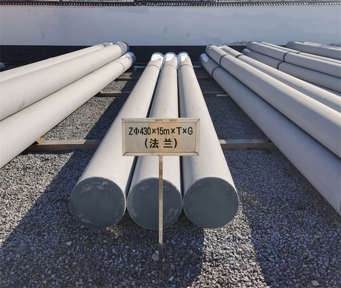 通州430×15米×T×G法兰水泥杆